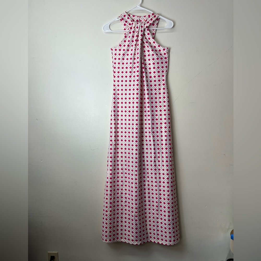 Jude Connally Maxi Dress with geometric dot Print